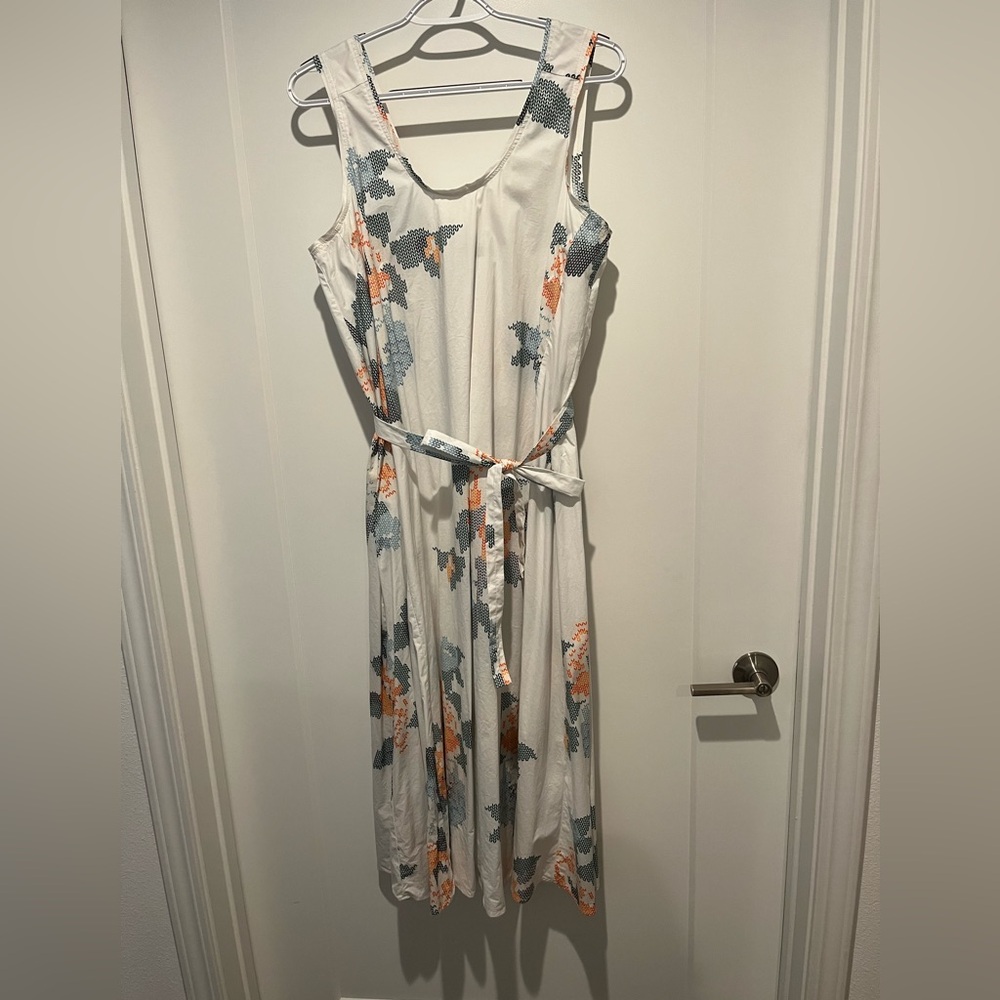 Armani Exchange White Midi Dress
